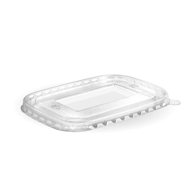 Rectangle RPET lid - clear