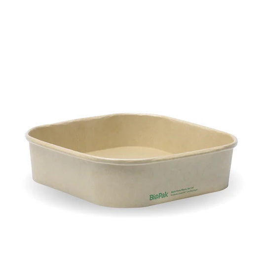 750ml square container with lining (320gsm) FSC Mix - kraft