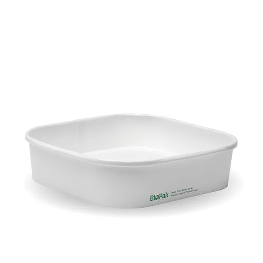 750ml square container with lining (320gsm) FSC Mix - white