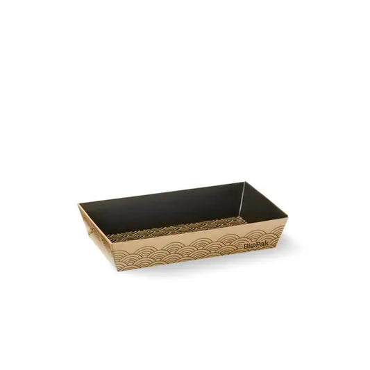 Extra small sushi tray FSC Mix - kraft and black