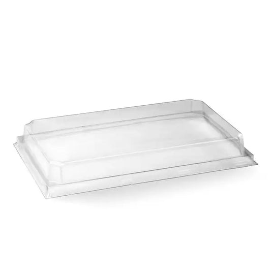 Large sushi tray PET lid - clear