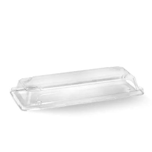Long sushi tray PET lid - clear