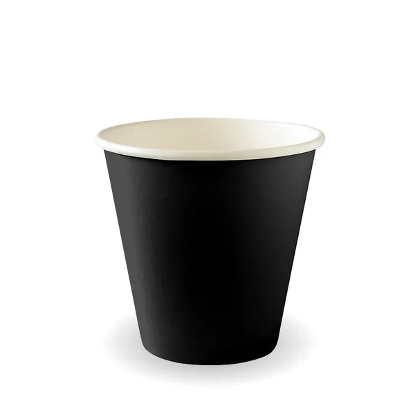 280ml (8oz) (90mm) cup (fits large lids) - black [1000 PER CARTON]