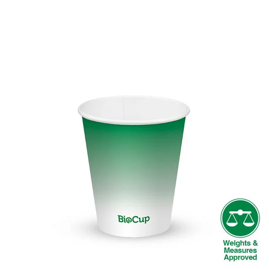 300ml / 10oz (90mm) cold paper cup - green fade [1000 PER CARTON]