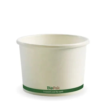 550ml (16oz) bowl - white green stripe