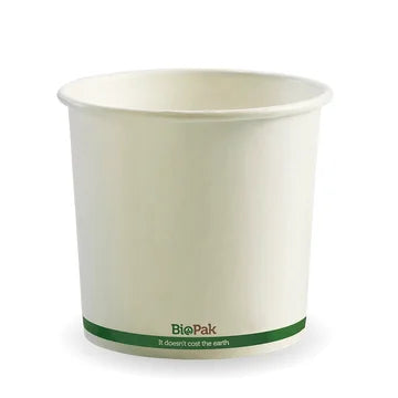 740ml (24oz) bowl - white green stripe
