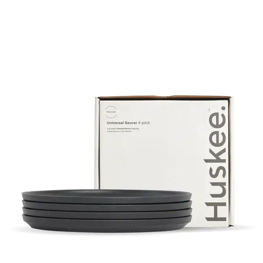 HuskeeCup classic saucer 4-pack (x12) - charcoal