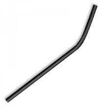 4.5x120mm cocktail paper straw - black
