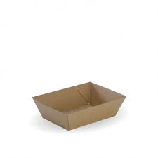 Tray #1 - 131 x 91 x 50mm - kraft [500 PER CARTON]