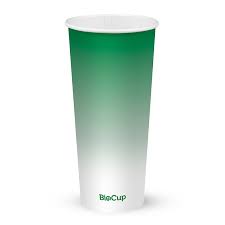 700ml / 24oz (90mm) cold paper cup - green fade [500 PER CARTON]
