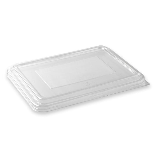 2 and 3 Compartment RPET Takeaway Lid - clear