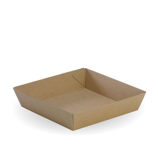 Tray #2 -178 x 178 x 45mm - kraft [240 PER CARTON]