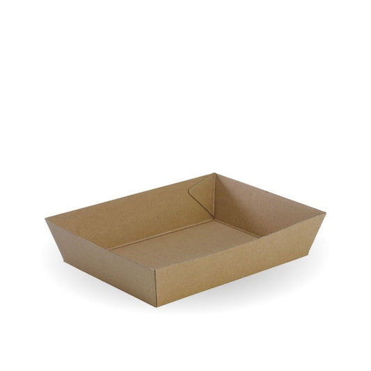 Tray #3 - 180 x 134 x 45mm - kraft [250 PER CARTON]