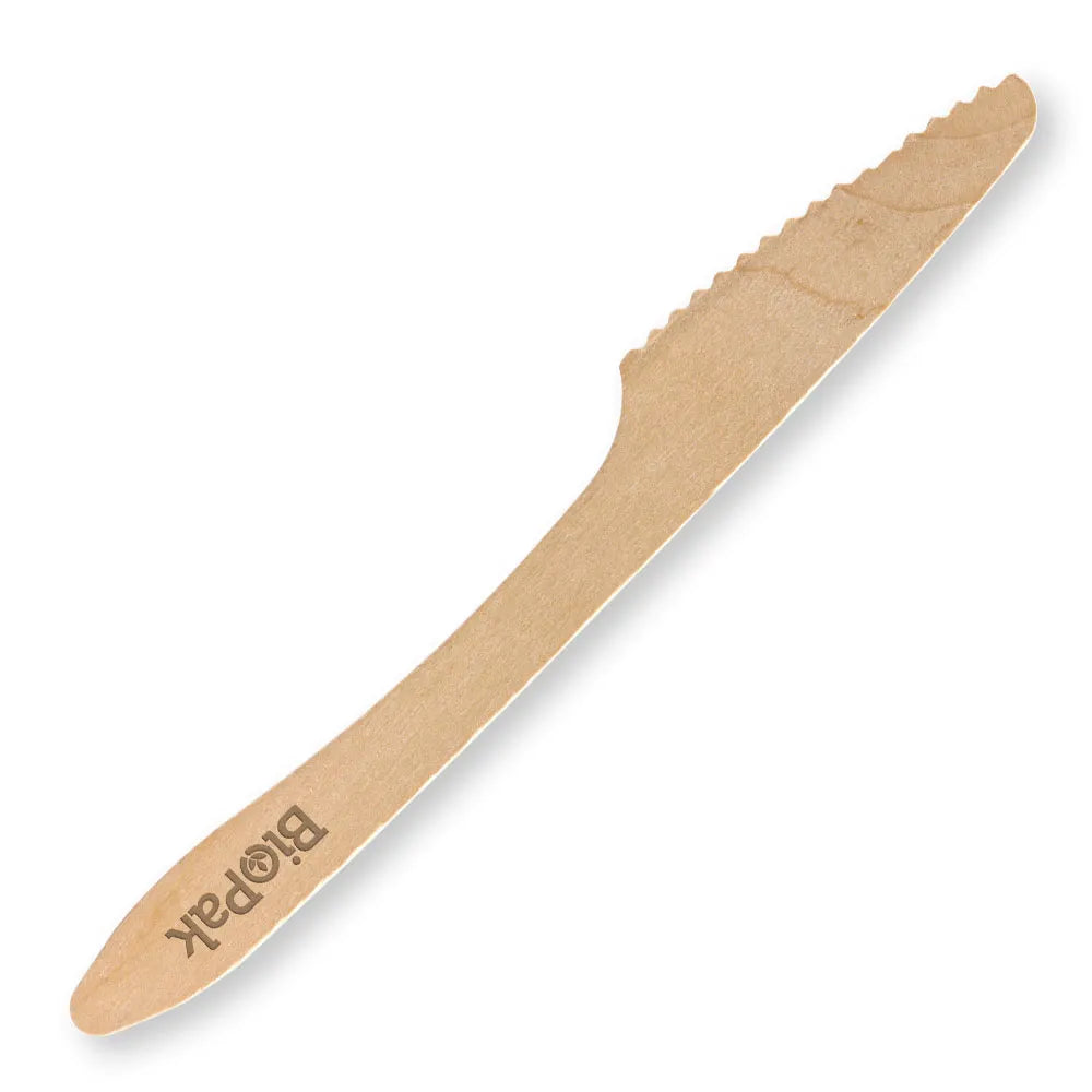 19cm coated knife FSC 100% - wood