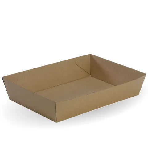 Tray #5 - 255 x 179 x 58mm - kraft [100 PER CARTON]