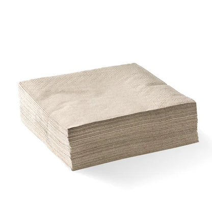 2-ply 1/4 fold corner embossed dinner napkin - natural [100 PER CARTON]