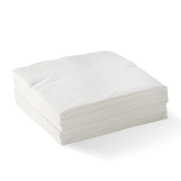 2-ply 1/4 fold corner embossed dinner napkin - white [1000 PER CARTON]