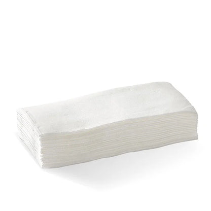 2-ply 1/8 fold quilted dinner napkin - white [1000 PER CARTON]