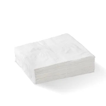 1-ply 1/4 fold lunch napkin - white [3000 PER CARTON]