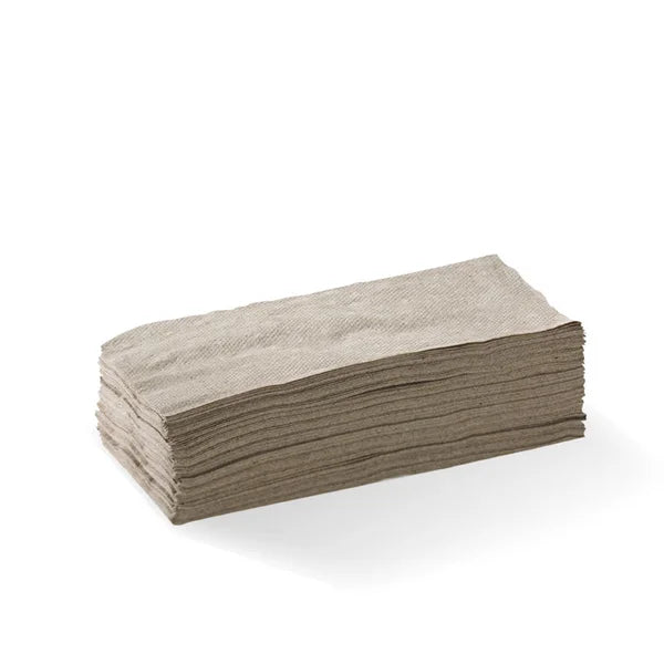 1-ply 1/8 fold lunch napkin - natural