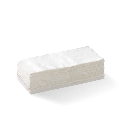 1-ply 1/8 fold lunch napkin - white [3000 PER CARTON]