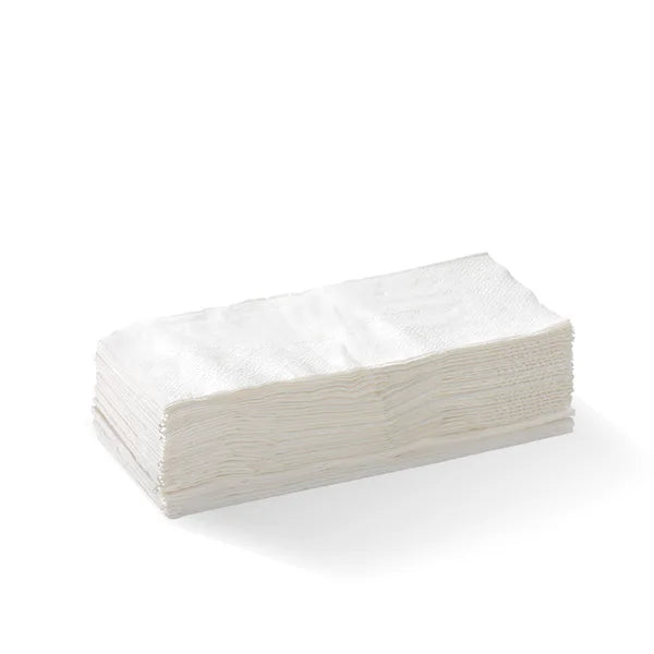 1-ply 1/8 fold lunch napkin - white [3000 PER CARTON]