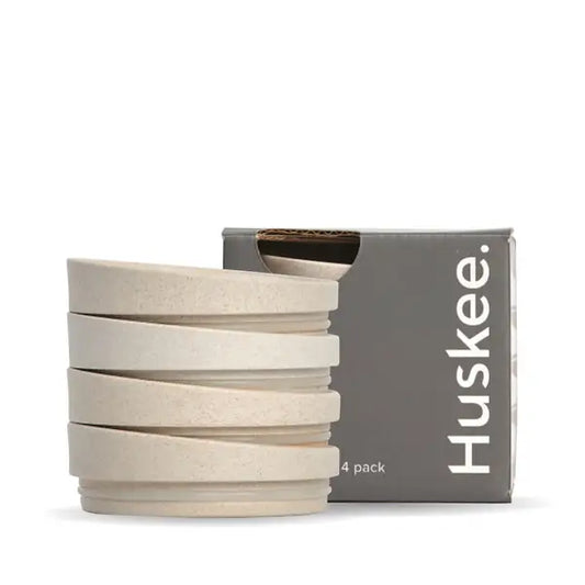 HuskeeCup universal lid 4-pack (x12) - natural